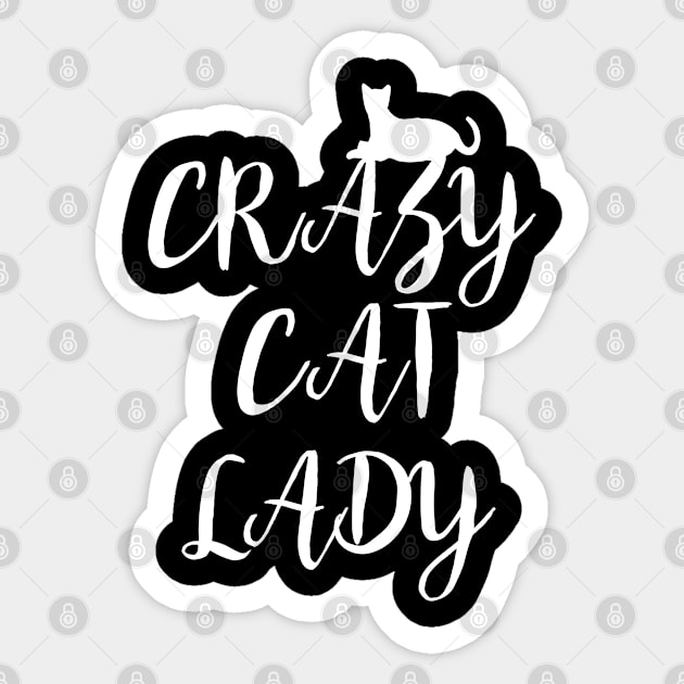 CRAZY CAT LADY Sticker by redhornet